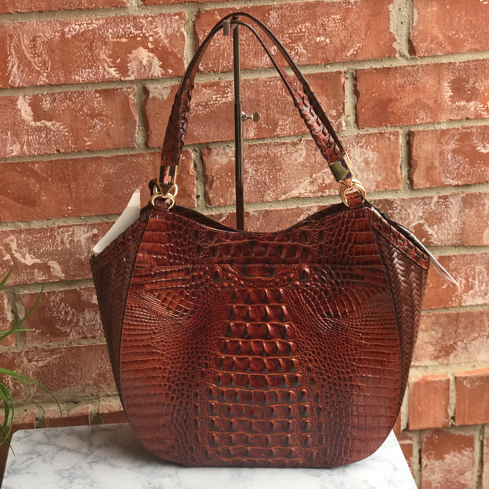 Brahmin Marianna Pecan Ross Tote Brown NWT - Picture 3 of 7